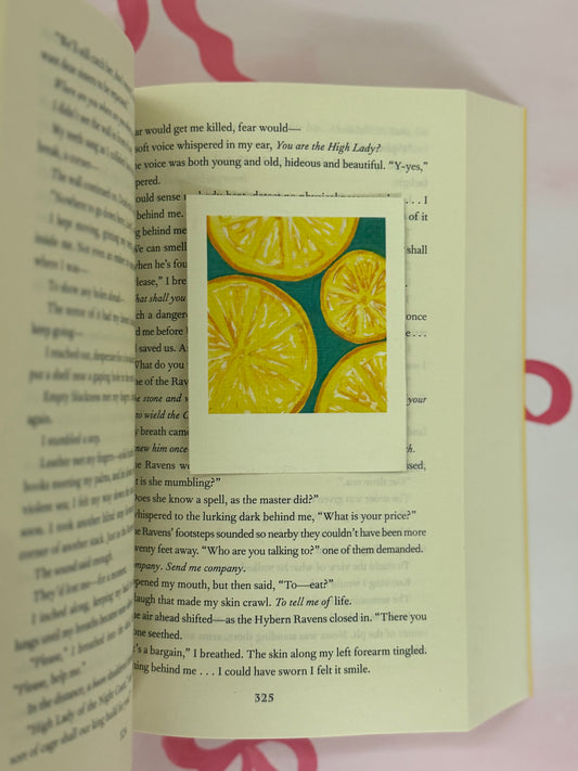 Lemons Polaroid Art Print