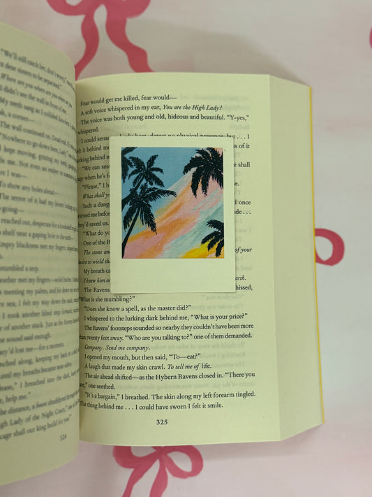 Palm trees Polaroid Art Print