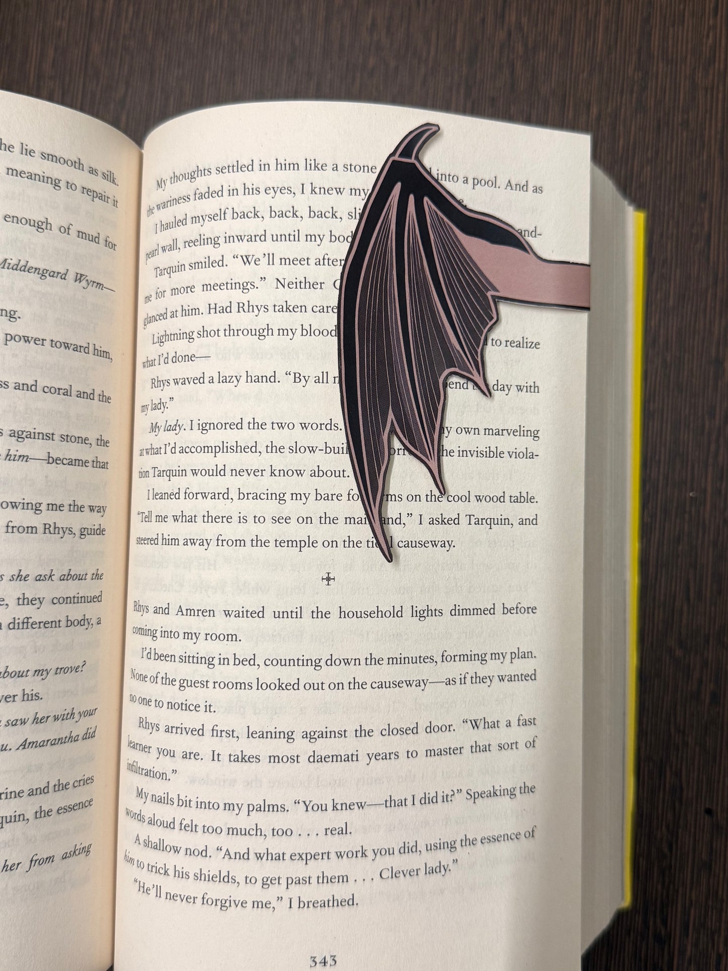 Wings magnetic bookmark